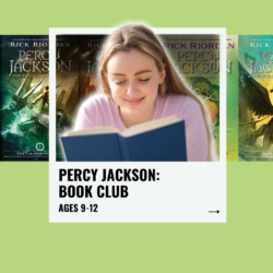 In this book club, students read independently and then come to class to discuss each Percy Jackson book in the series. This class meets every other week.